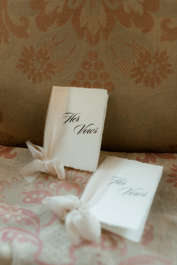 Faire-parts de mariage au château Le Brossay en Bretagne