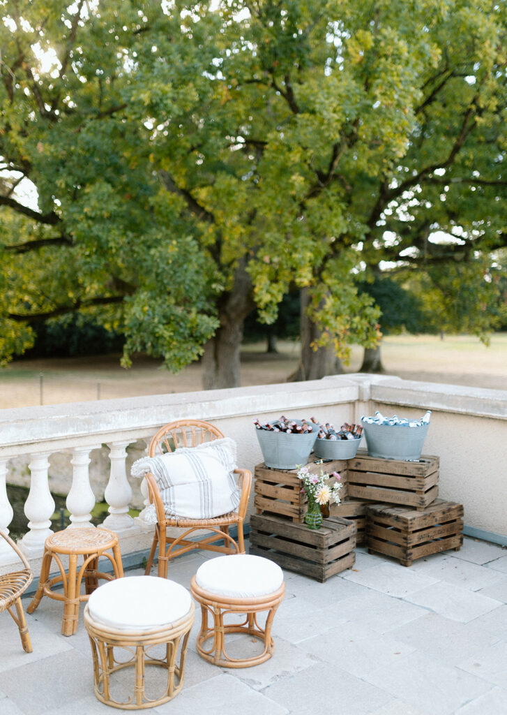 Terrasse du château de Vair