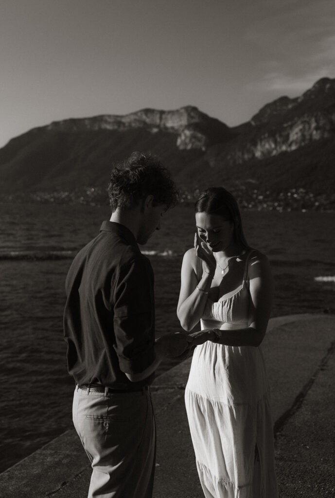 demande en mariage lac annecy